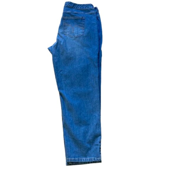 Just My Size Jeans Classic Denim Medium Blue Stretch Mid Rise Straight Legs, 18W - Picture 5 of 9